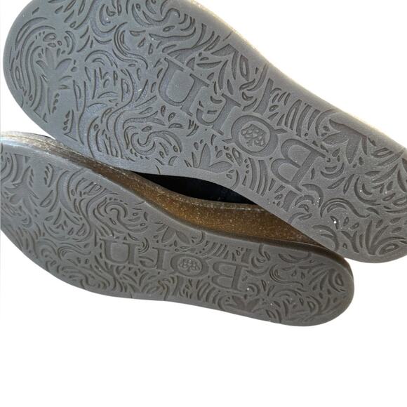 NWOT Born Viana Leather Black Wedge Suede Booties – Sz 9M - Picture 7 of 7